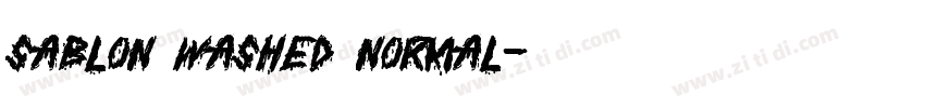 Sablon Washed Normal字体转换